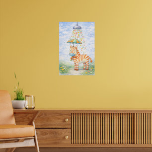 Nyckfull Zebratryck Poster