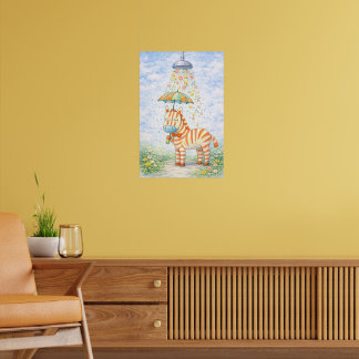 Nyckfull Zebratryck Poster