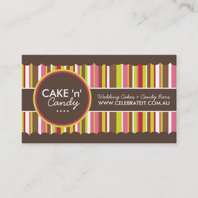 Nyckfulla bagerivisitkortar visitkort (Framsida)