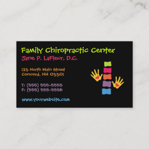 Nyckfulla Chiropracticvisitkortar Visitkort