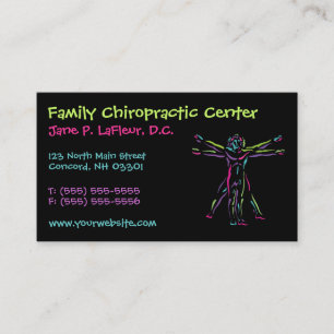 Nyckfulla Chiropracticvisitkortar Visitkort