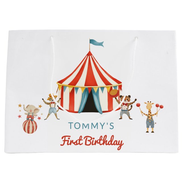 Nyckfulla Cirkus Djur Tommys Första Födelsedag (Framsidan)