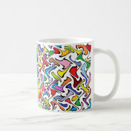 Nyckfulla färger kaffemugg