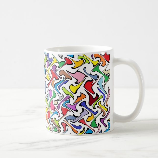 Nyckfulla färger kaffemugg (Höger)