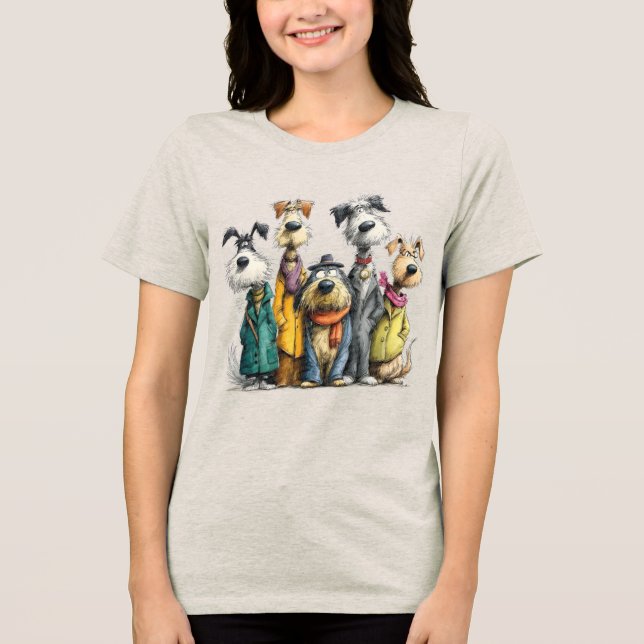Nyckfulla hundar t shirt (Framsida)