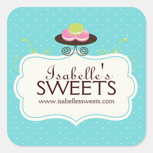 Nyckfulla Macaron etiketter (Framsida)