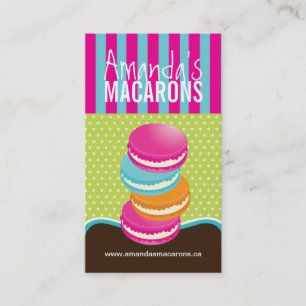 Nyckfulla Macarons visitkortar Visitkort
