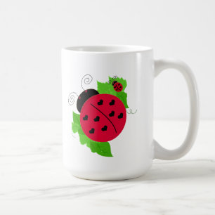 Nyckfulla nyckelpigor kaffemugg