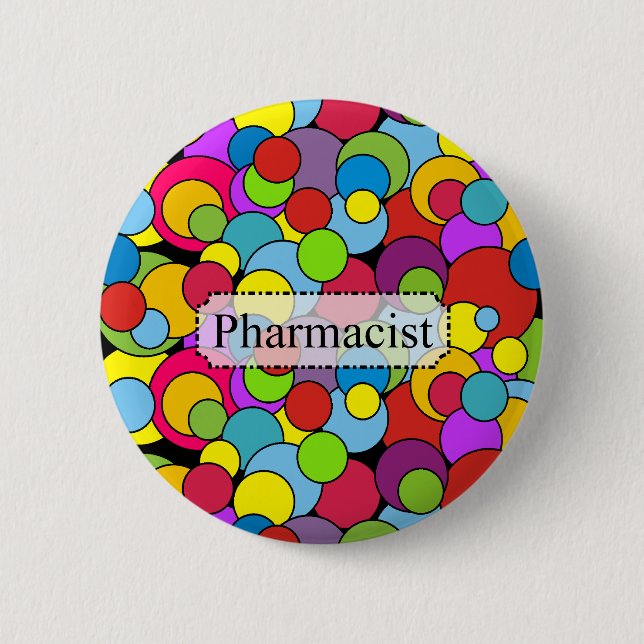 Nyckfulla Pharmacistgåvor bubblar Knapp (Framsida)