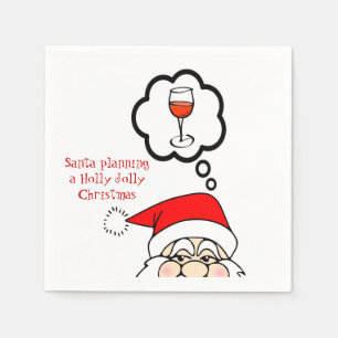 Nyckfulla servetter för Santa julcoctail