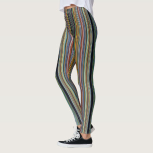 Nyckfulla vågor: Färgglada Leggings Perfekt för al