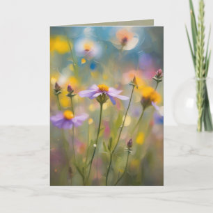 Nyckfulla vildblommor kort