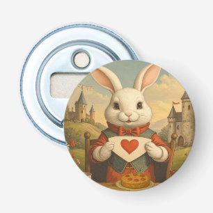 Nyckfulla Vita Kanin-hjärten Förtrollade Sagoland Flasköppnare