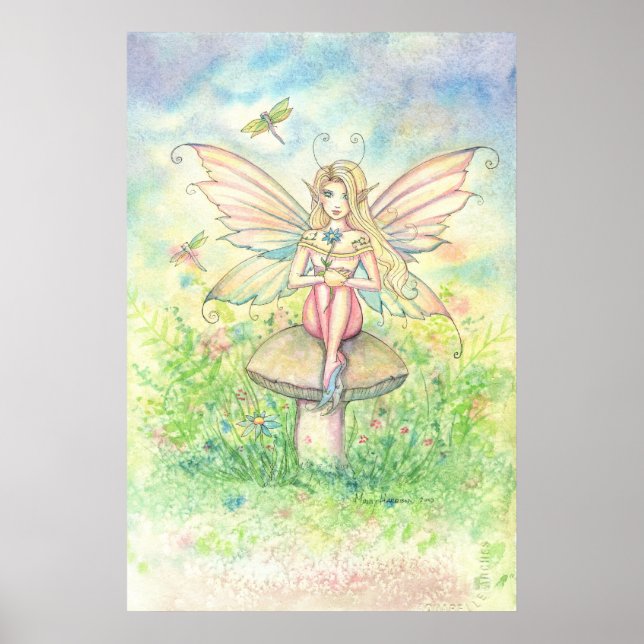 Nyckfullhet i rosa söt alvplanscher poster (Framsidan)