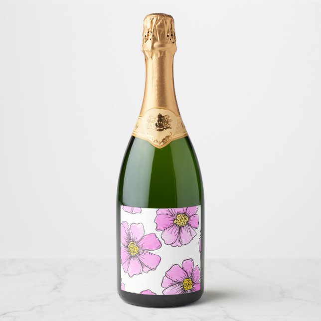 Nyckfullhet och Rosa Akvarellblommor  (Framsida)