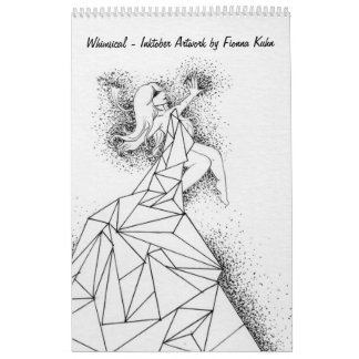 Nyckfullt - Inktober konstverk av Fionna Kuhn Kalender