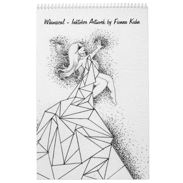 Nyckfullt - Inktober konstverk av Fionna Kuhn Kalender (Omslag)