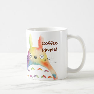 Nyckfullt regnbågedjur kaffemugg