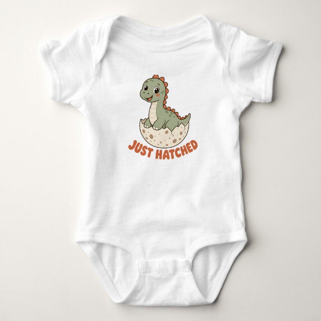 Nycklad söt dinosauriebebis t shirt (Framsida)