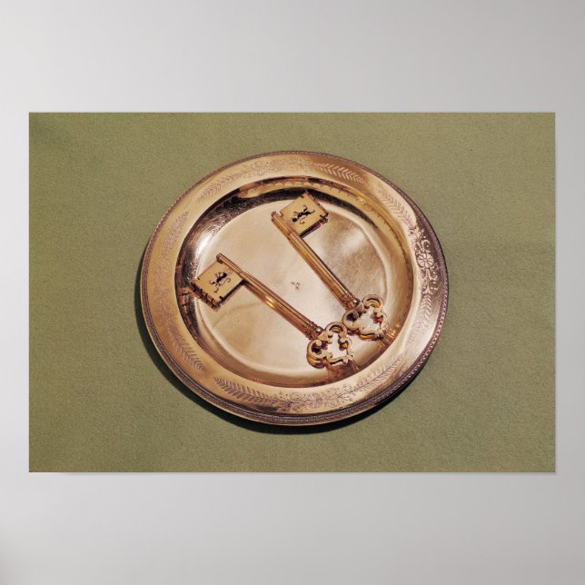 Nycklar av Gent på en skylt (Framsidan)