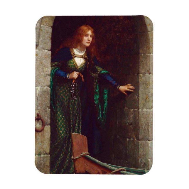 Nycklar, c. 1909 av Edmund Blair Leighton Magnet (Vertikal)