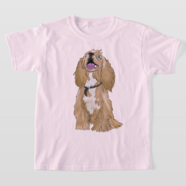 Nycklar den dvärg cockerspaniel t shirt (Laydown)
