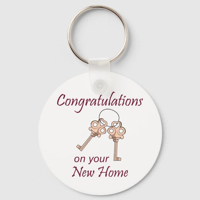 Nycklar för nytt hem nyckelring (Framsida)