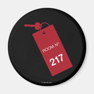 Nycklar för rum 217 magnet