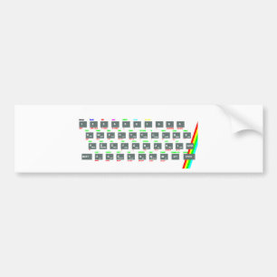 Nycklar för Sinclair ZX Spectrumtangentbord Bildekal