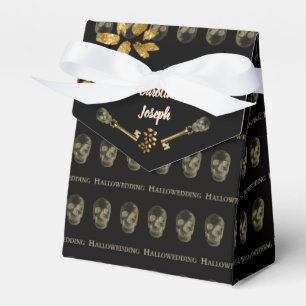 Nycklar-förmån för Halloween-Eleganten Black & Gul Presentaskar