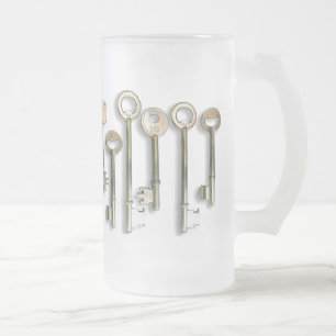 Nycklar Frostat Ölglas