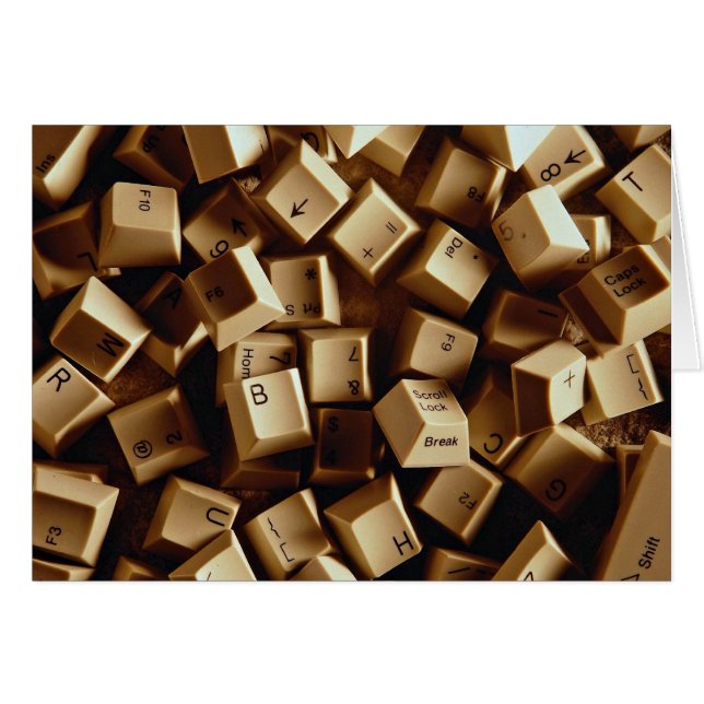 nycklar hälsningskort (Framsidan Horizontal)