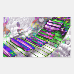 Nycklar i mitt hjärta#2_ rektangulärt klistermärke