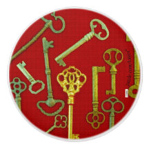 Nycklar keramisk knopp