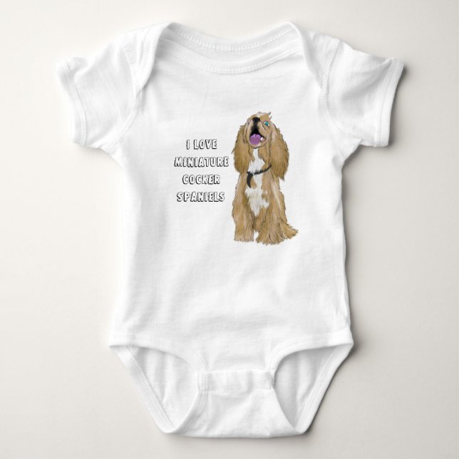 Nycklar Miniatyrkocksspaniel T Shirt (Framsida)