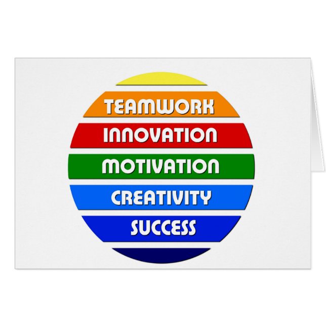 Nycklar till framgång hälsningskort (Framsidan Horizontal)