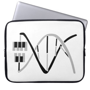 Nycklar till musikgenen laptop fodral
