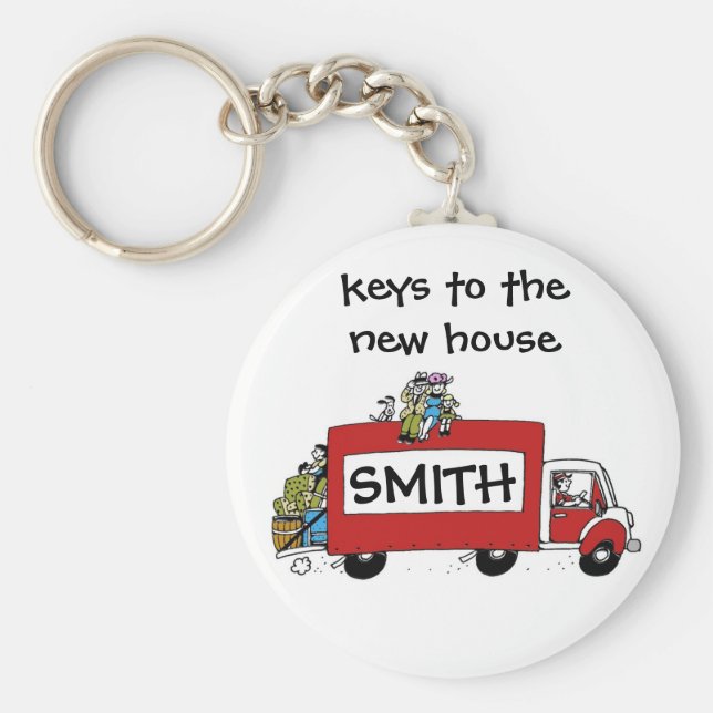 nycklar till nya hus, garage, lager nyckelring (Framsidan)