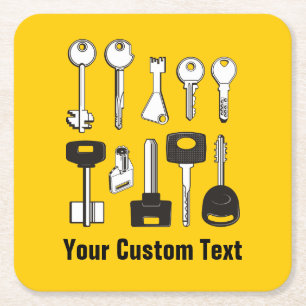 Nycklar Underlägg Papper Kvadrat