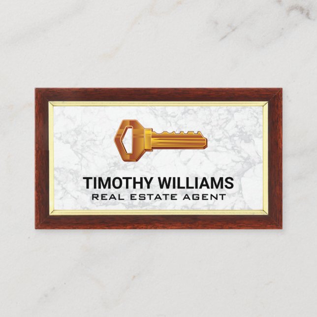Nycklar | Wood Gräns | Marble Visitkort (Framsida)