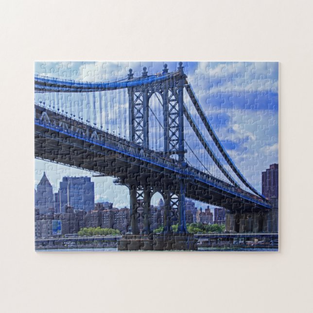 NYC's Manhattan Bridge A2 Pussel (Horisontell)