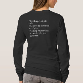 Nyctophilia: Långärmad Crew Nacke T Shirt
