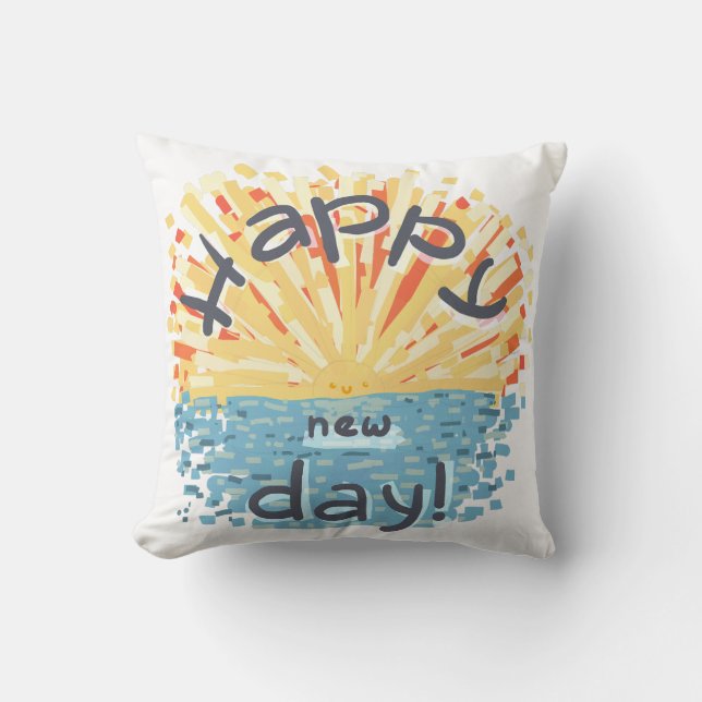 Nydagen i lycklig! kudde (Framsida)