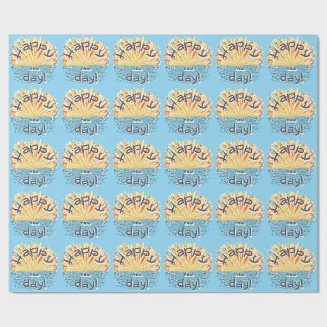 Nydagen i lycklig! presentpapper (Platt)