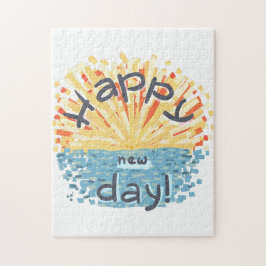 Nydagen i lycklig! pussel