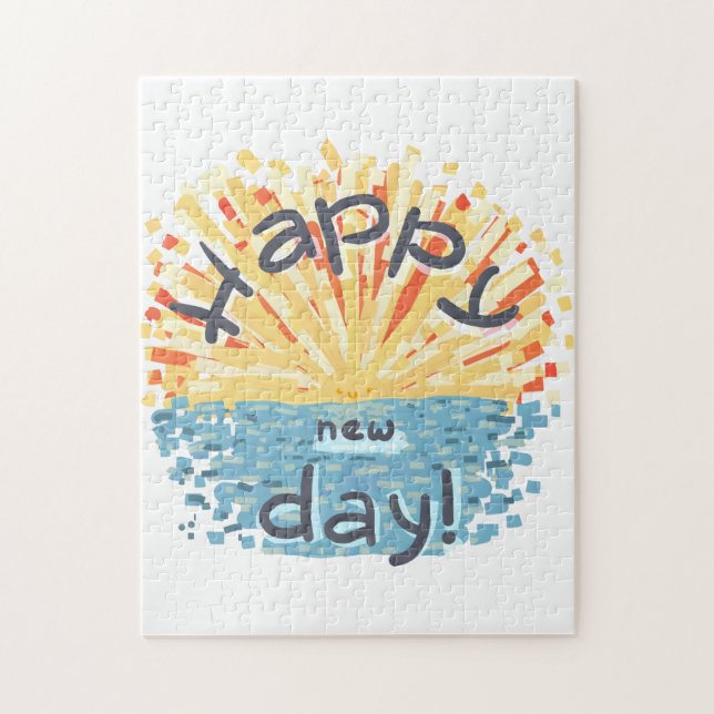 Nydagen i lycklig! pussel (Vertikal)