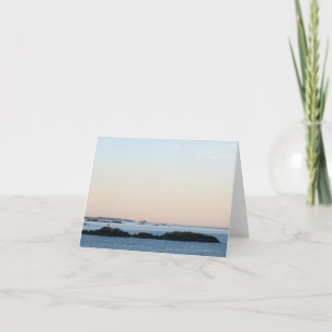 Nydagsträdgårdar Notecard - fredliga Alaska Solupp Kort