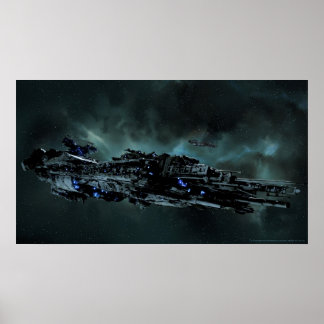 Nydenion Battleship Tucana på Sytaris Poster
