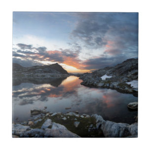 Nydiver Sjöar Sunrise - Ansel Adams Wilderness Kakelplatta
