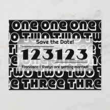 NYE 2023 123123 Bröllop spara datum vykort